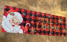 Santa Christmas Curtain Valance