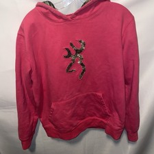 Sudadera con Capucha Rosa Marrón Roble Mossy Camuflada Pullover Sudadera con Capucha Mujer Talla L Sudadera