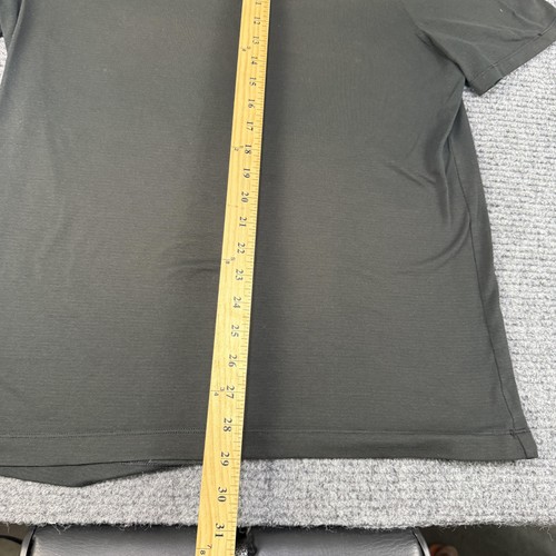 Camisa Polo Lululemon Para Hombre Grande Negra Rendimiento Manga Corta Atlética Golf - Imagen 5 de 8