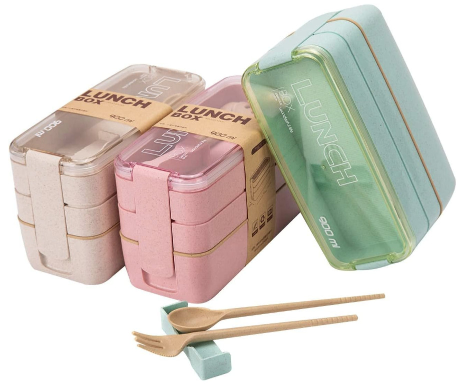 With Utensils, 3-in-1 Meal Prep Containers