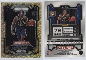 2023-24 Panini Prizm Monopoly Millionaire Gold Mojo /500 Jarace Walker Rookie RC