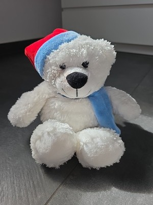 Kuscheltier Eisbär Mit Weihnachtsmütze Aurora World UK 40cm