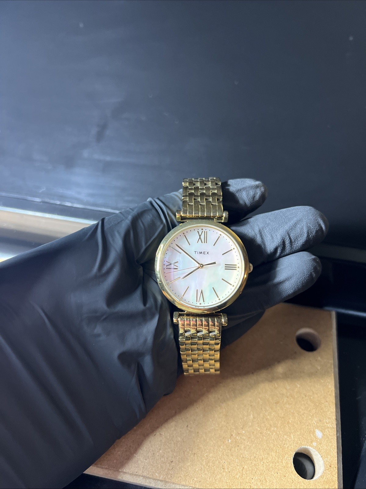 Timex Parisienne Quartz MOP Dial Ladies Watch TW2T79100VQ