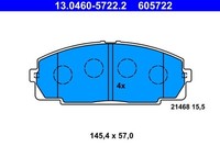 ATE Bremsbelagsatz, Scheibenbremse 13.0460-5722.2 FüR Toyota