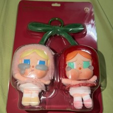 POP MART CRYBABY Crying For Love Plush Pendant Love You Cherry Much Keychain