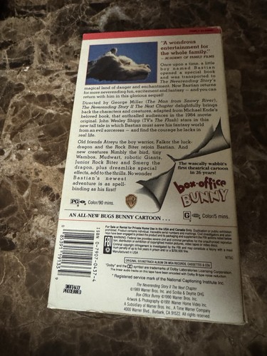 USED AS IS NOT TESTED DAMAGED The Never Ending Story 1 and 2 VHS 1991 Box Set - Picture 13 of 24