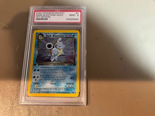 2000 Pokemon Rocket 1st Edition: #  3 Dark Blastoise-Holo psa 9