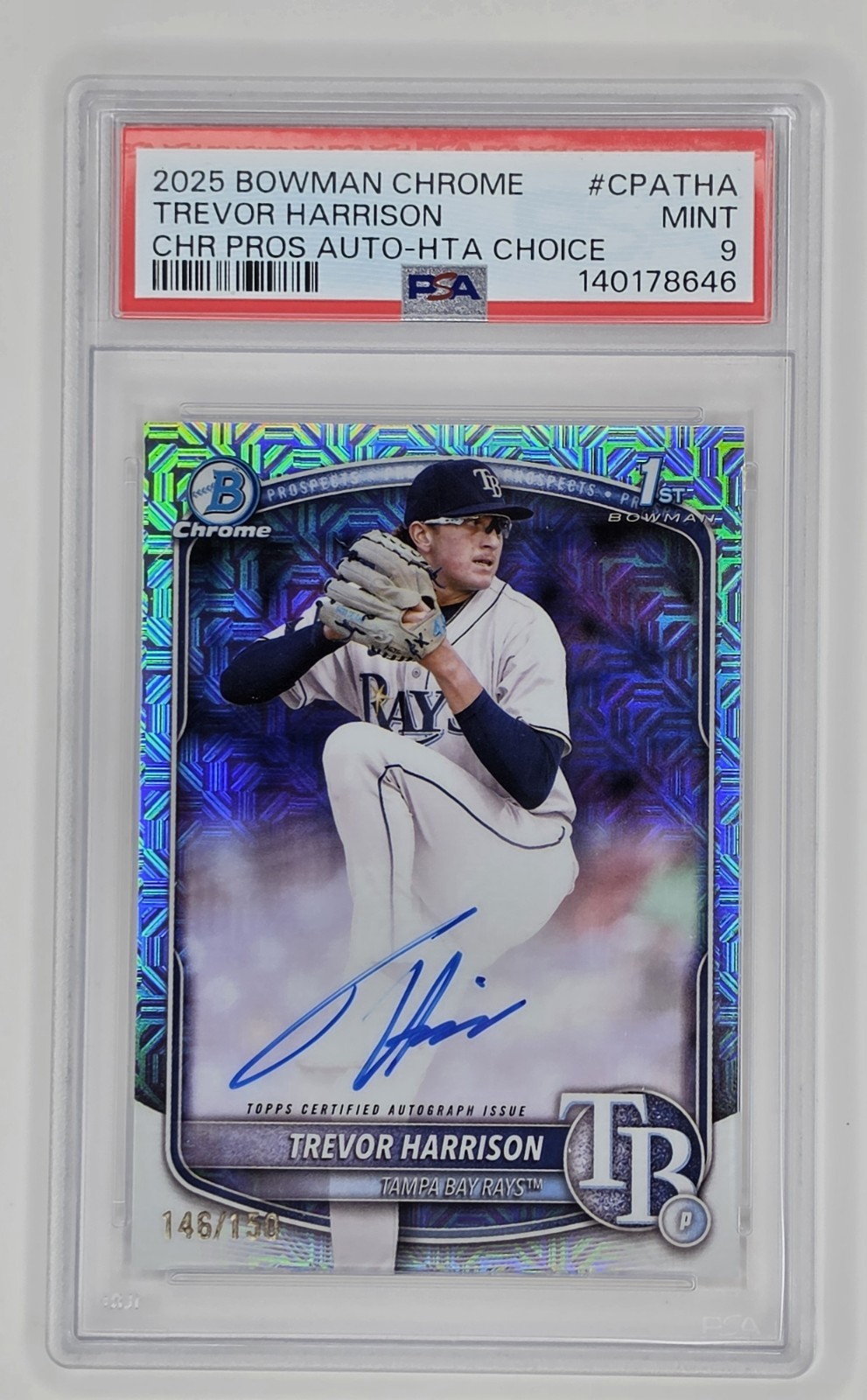 2025 Bowman Chrome Refractor Trevor Harrison Auto /150