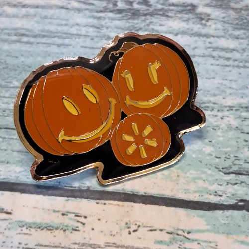 Walmart Employee Associate Pin - Pumpkin Jack-O-Lantern Halloween