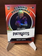2022 Panini Classics - Classic Beginnings Bailey Zappe #CB-21 Red /50 (RC)