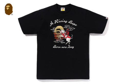 A Bathing Ape A Rising Bape Horse Tee Black 1m20-110-004 thumbnail 2