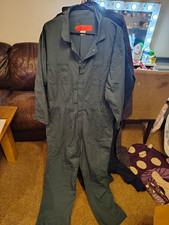 Cintas Work Coveralls Mechanic Jumpsuit Cotton Twill Green RG-48