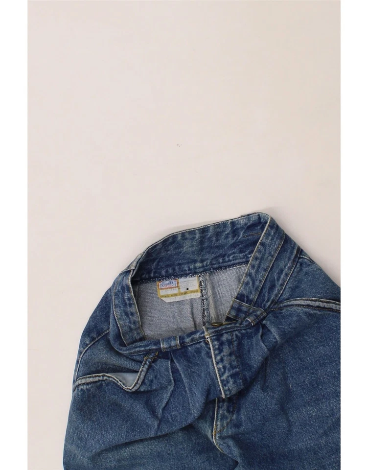 Pantalones de mezclilla para mujer PIONEER tiro alto cónicos W28 L29 azul algodón DC30 Foto 4 de 4