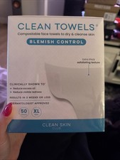 Clean Skin Club Clean Towels Blemish Control XL 50ct - New