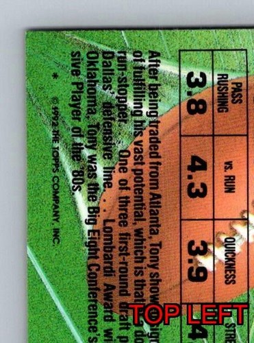 Tarjeta 149 memorab deportivo Tony Casillas Defensive Tackle Dallas Cowboys Topps 1988 - Imagen 8 de 12