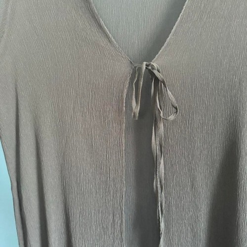Vintage Silk Overlay Women's Size Small Black Sheer Frette Italy Gothic Witchy - Picture 3 of 8