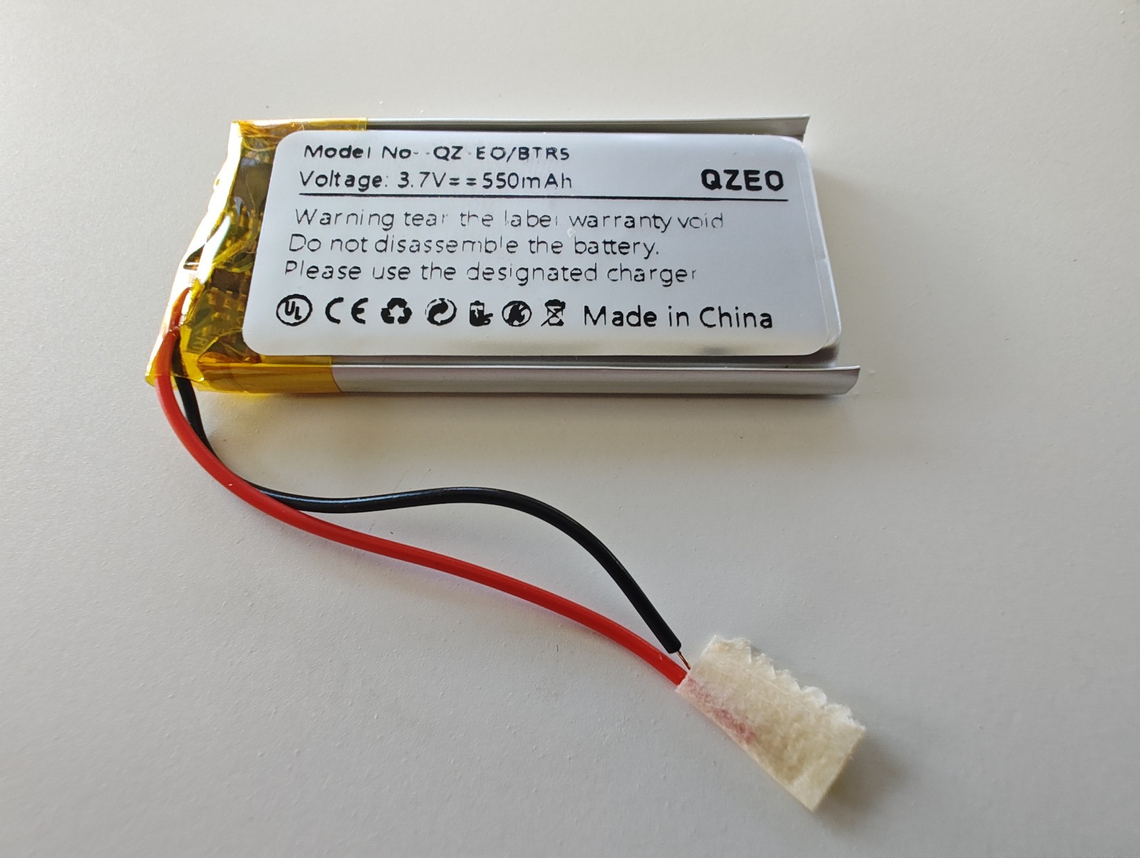 NEW FIIO BTR5 replacement battery QZ-EO/BTR5 3.7V 550mAh USA