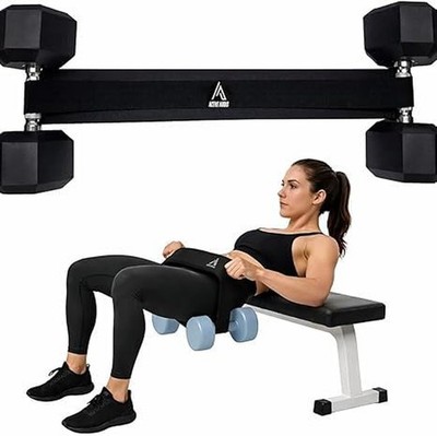 Adjustable Hip Thrust Belt for Weights, Dumbbell Hip Thrust Belt for Women, G...