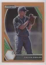 2021 Panini Prizm Draft Picks Neon Orange Prizm 38/50 Calvin Ziegler #PDP46 xb2