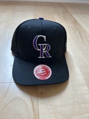Team MLB Colorado Rockies Black & Purple Youth Adj. Hat Cap By OC Sports - NEW