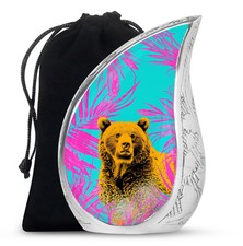 Bear Burial Urns For Human Ashes Adult Man Decorative Urn Beautiful Urns 10 Inch