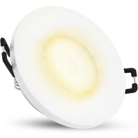Einbaustrahler Beda In Weiß Matt Rund IP65 Inkl. GU10 Led 2W Warmweiß Deckenspot