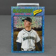 2026 Topps Heritage Bryan Woo #99 Chrome Light Blue Sparkle Refractor Hobby Box