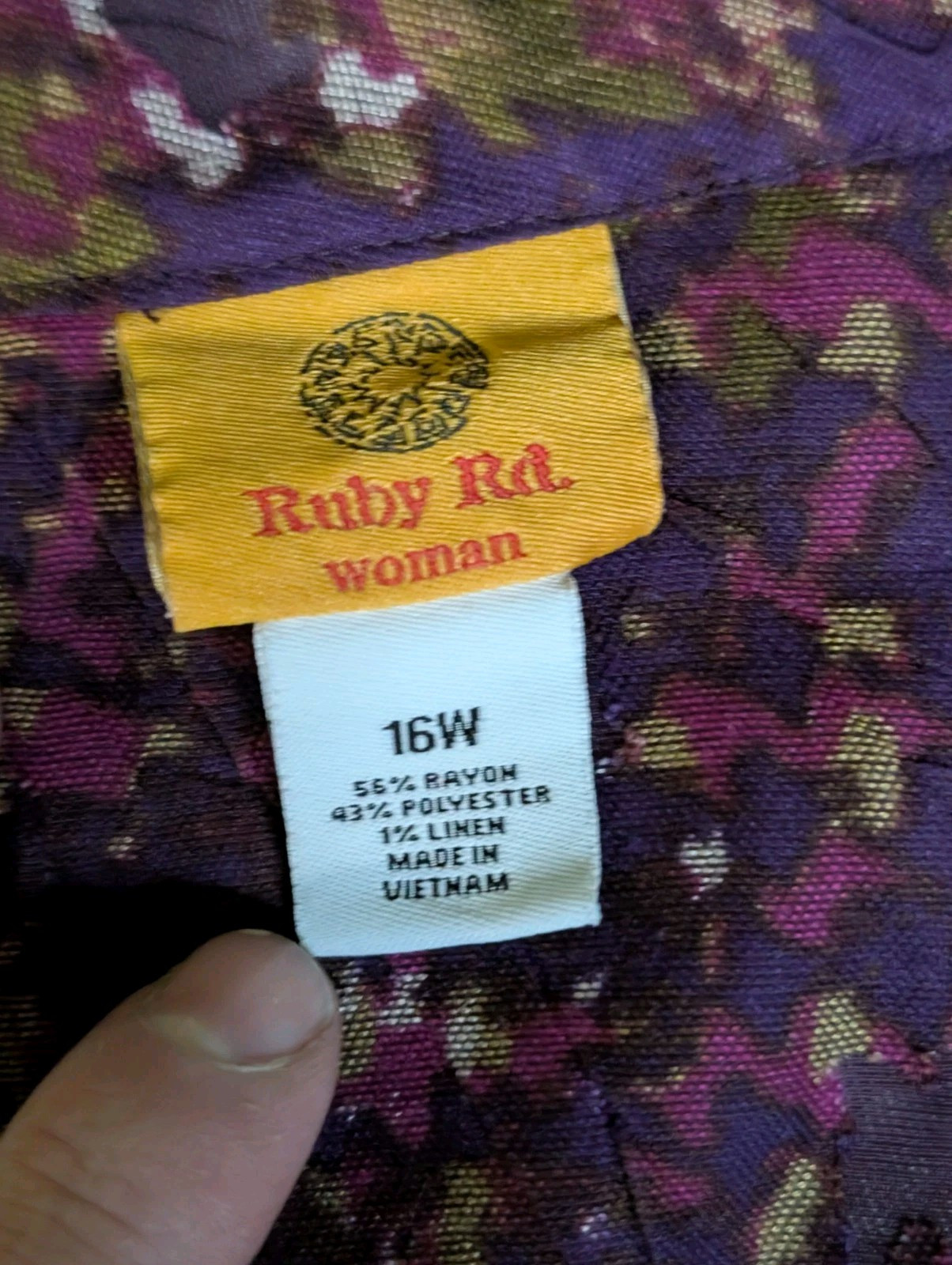 Ruby rd. women’s lightweight jacket button up 3/4… - image 3