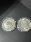 Johnson Matthey 1 oz Silver Round & 2016 Morgan 1 oz Silver Round