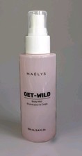 Maelys Get-Wild Body Mist 3.4 FL.Oz. With FREE Zip Top Makeup Bag New 