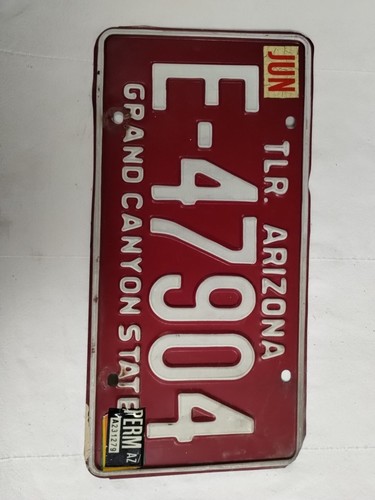 Four 1990's ARIZONA LICENSE PLATES (4) Various Types 90's Vintage Deco - Picture 9 of 10