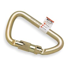 HONEYWELL MILLER 17D-1/ Carabiner,Offset-D,Gold 4RC51