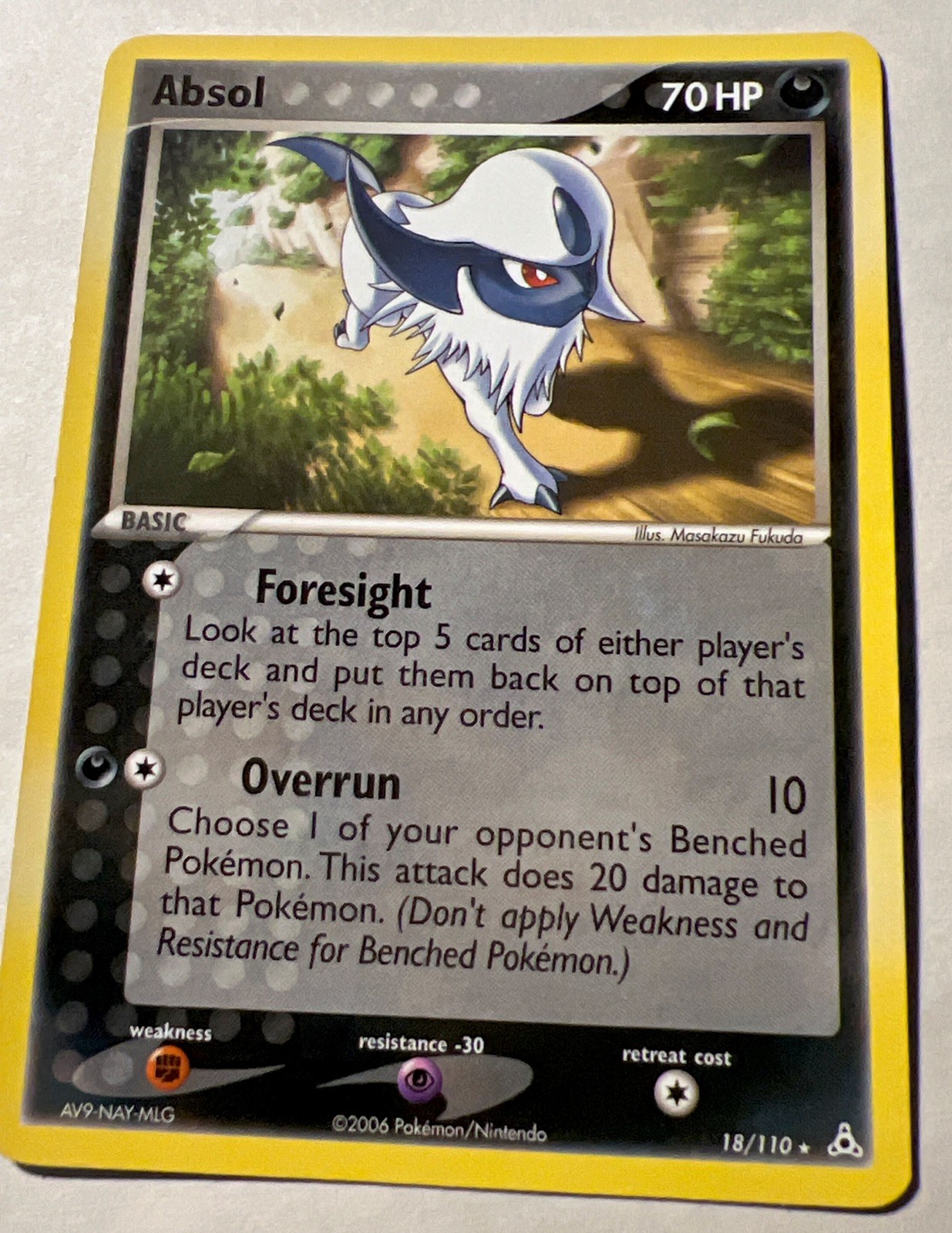 Pokémon Absol 18/110 Holon Phantoms Regular Card NM-MT ❤️