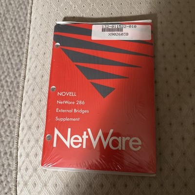 SHRINK WRAPPED  Novell NetWare 286 External Bridges Supplement Software&Manuals.