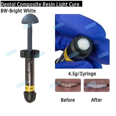 4.5g Dental Veneer Light Cure Composite Resin Hybrid Aesthetic Bright White