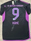 Harry Kane Bayern Munchen signed autograph 2023-24 Adidas Away Soccer Jersey coa
