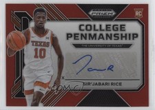 2023 Prizm Draft Picks College Penmanship Red 143/199 Sir'Jabari Rice Auto 1bj7