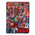 Godzilla Movie Poster Oversized Fleece Throw Blanket | 76 x 54 Inches