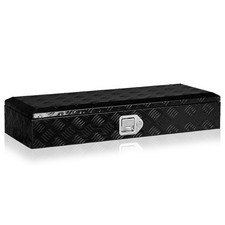 34.5 Black Aluminum Pickup Truck Bed Tool Box Trailer Storage 34.5 Black Aluminum Pickup Truck Bed Tool Box Trailer Storage