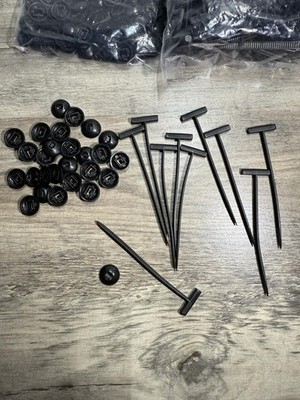 100 Pcs Nylon Universal Cable Tie Buckle for Car T Style Automotive Zipper Clip