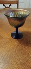 Fenton Holly Compote. Blue — photo 1