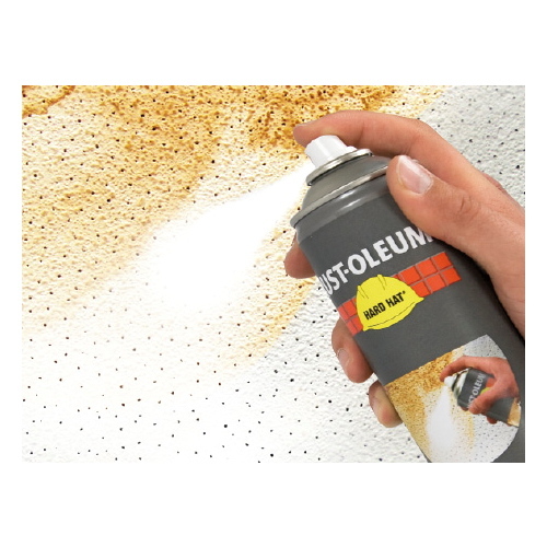 x1 RustOleum Stain Blocker Matt White Spray Paint Hard Hat 2990