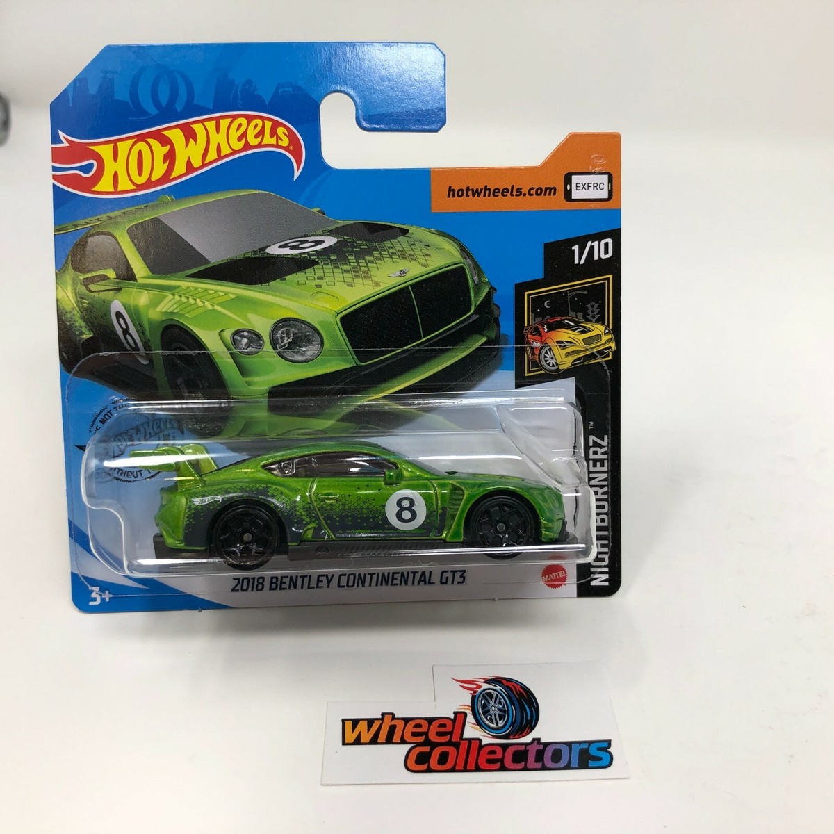 2018 Bentley Continental GT3 * 2020 Hot Wheels Case Q Short Card