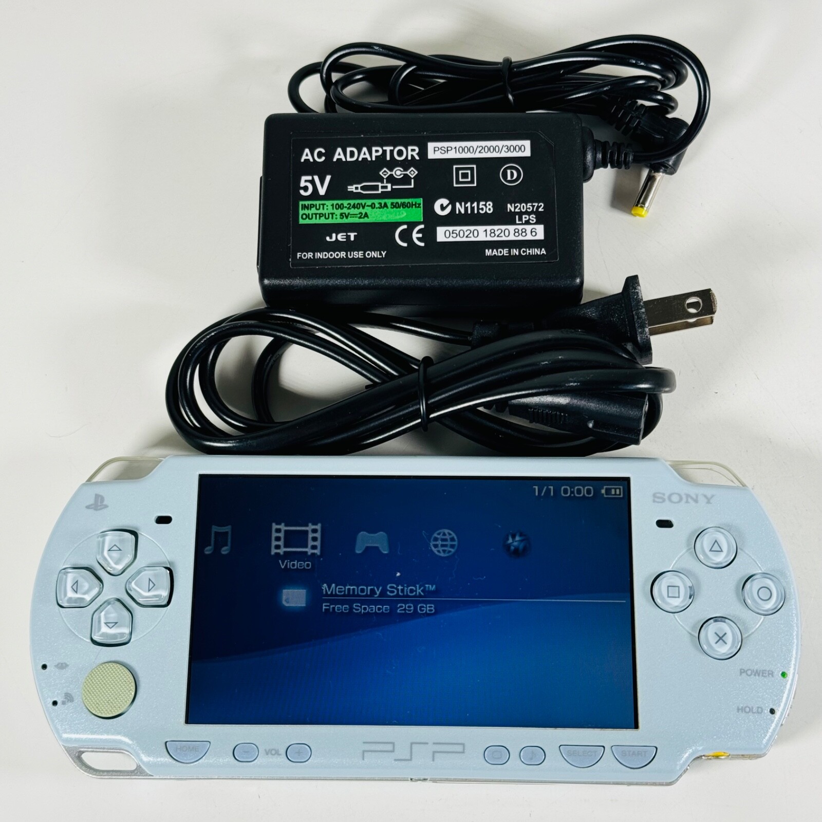 Sony PSP2000 Console *Bad Joystick* (Light Blue) SD & Charger US