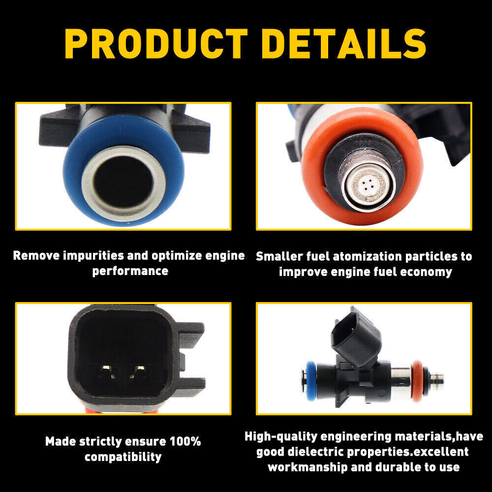 NEW MOPAR FUEL Injectors Fit For Chrysler Dodge Ram Jeep 3.6L 5184085AC