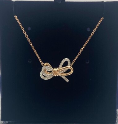 【SWAROVSKI】Lifelong Bow ペンダント 5440636 Swarovski Lifelong Bow pendant Bow, White, Mixed metal