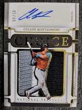 2023 Panini National Treasures Ecklar's Choice Auto Relic Colson Montgomery 5/49