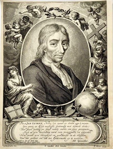 1700 C Porträt Des Graveurs Jan Luyken Von A. Houbraken