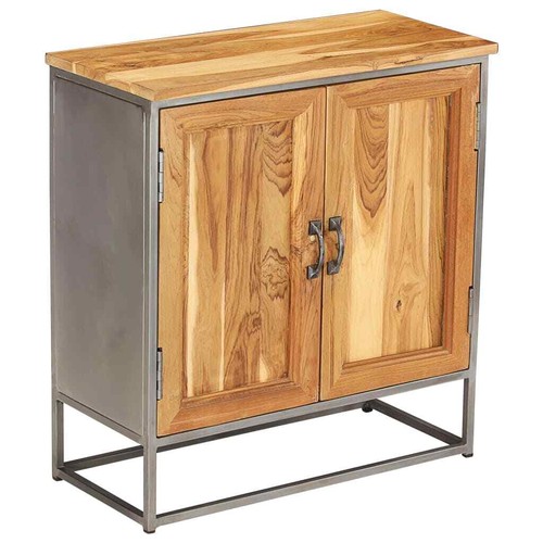 Sideboard Recyceltes Teak und Stahl 65 x 30 x 70 cm - Bild 11 von 12