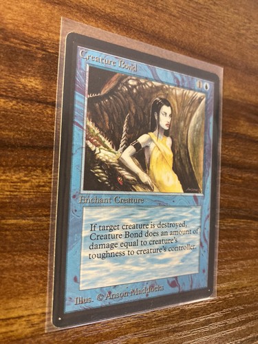 MTG✨CREATURE BOND✨Beta Limited Edition NM COMMON Enchantment 1993 A Maddocks Art - Picture 3 of 8